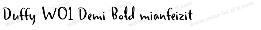 Duffy W01 Demi Bold mianfeiziticom字体转换